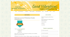 Desktop Screenshot of goodvibrationschiro.com