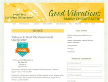 Tablet Screenshot of goodvibrationschiro.com